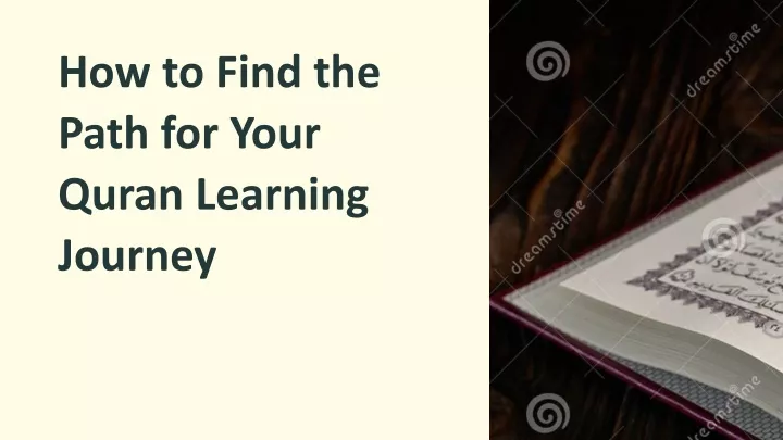 how to find the path for your quran learning