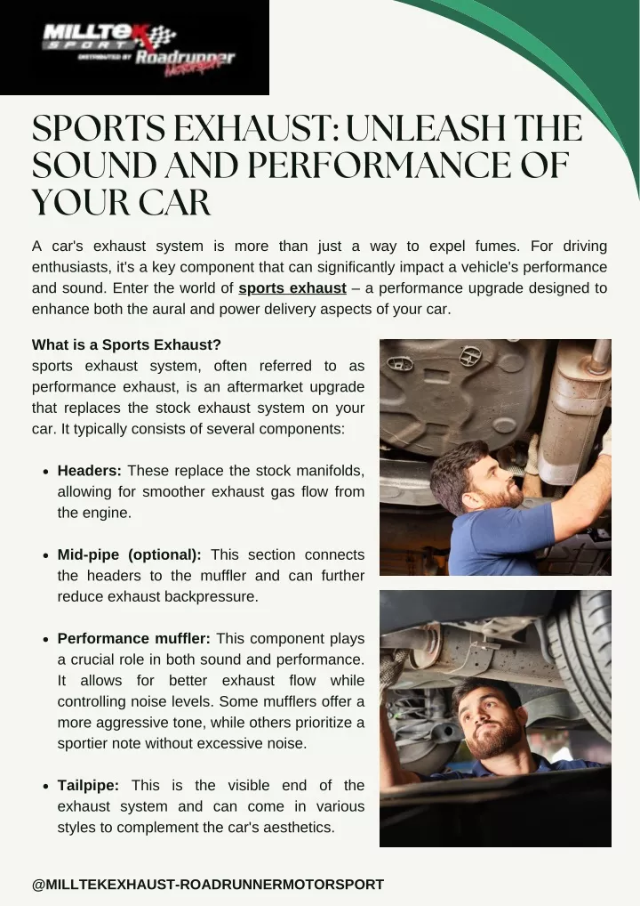 sports exhaust unleash the sound and performance