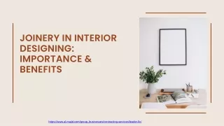 Joinery in Interior Designing Importance & Benefits