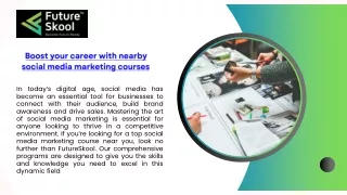Elevate Your Career with Social Media Marketing Courses Near You
