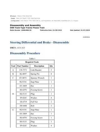 Caterpillar Cat D6N LGP TRACK-TYPE TRACTOR (Prefix MG5) Service Repair Manual Instant Download