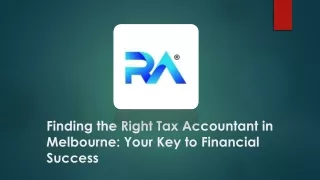 Finding the Right Tax Accountant in Melbourne Your Key to Financial Success