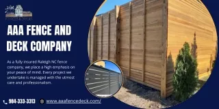 Enhance Your Property's Appeal with AAA Fence and Deck Company