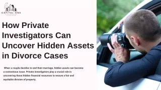 How Private Investigators in Brookhaven Uncover Hidden Assets in Divorce Cases