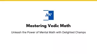 Online Vedic Math Classes