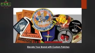 elevate your brand with custom patches