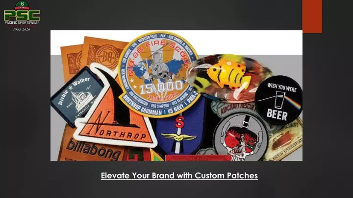 elevate your brand with custom patches