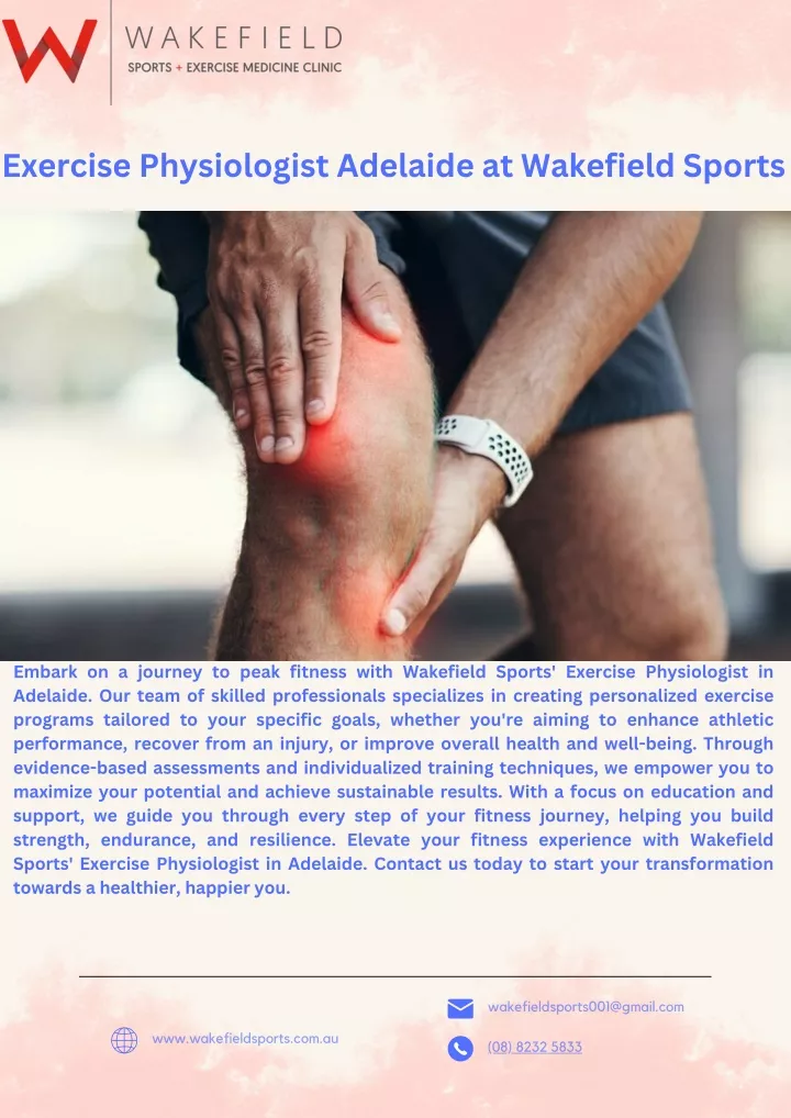 exercise physiologist adelaide at wakefield sports