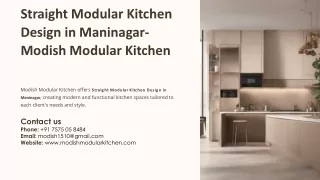Straight Modular Kitchen Design in Maninagar, Best Straight Modular Kitchen Desi