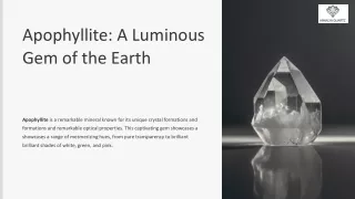 Unveil Inner Peace: Apophyllite Crystal Collection
