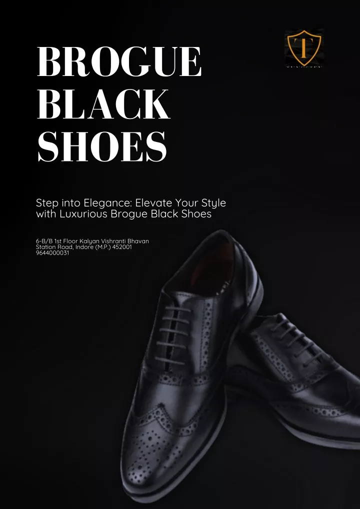 brogue black shoes