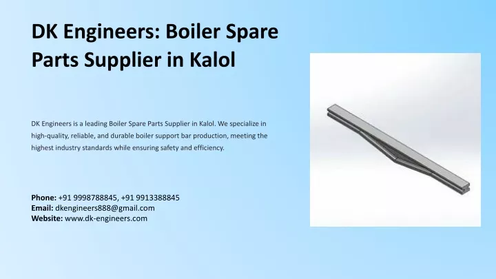 dk engineers boiler spare parts supplier in kalol