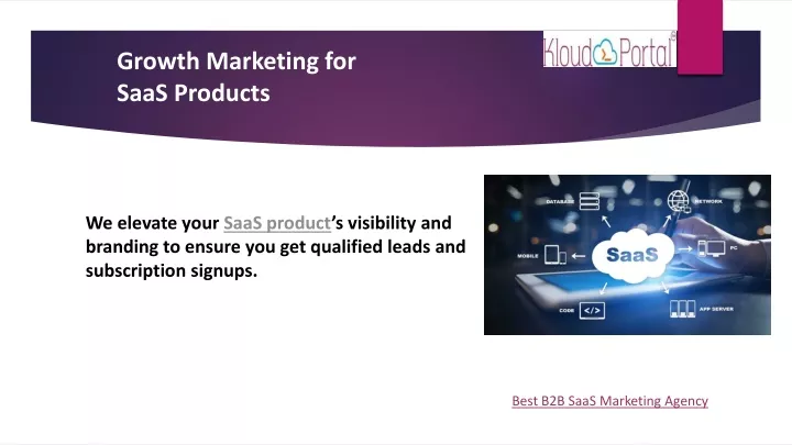 growth marketing for saas products