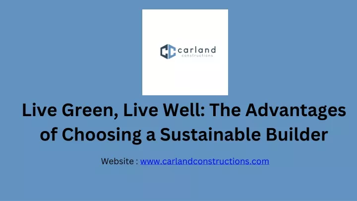 live green live well the advantages of choosing