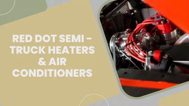 red dot semi truck heaters air conditioners