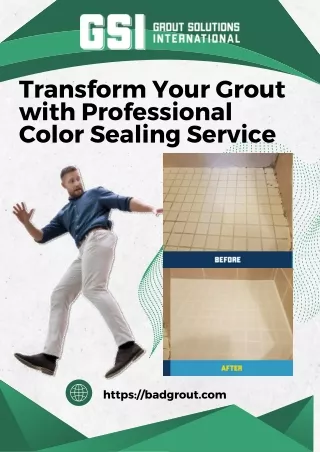 Transform Your Grout with Professional Color Sealing Service