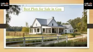 Best Plots for Sale in Goa