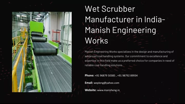 wet scrubber manufacturer in india manish
