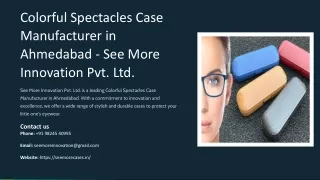 Colorful Spectacles Case Manufacturer in Ahmedabad, Best Colorful Spectacles Cas