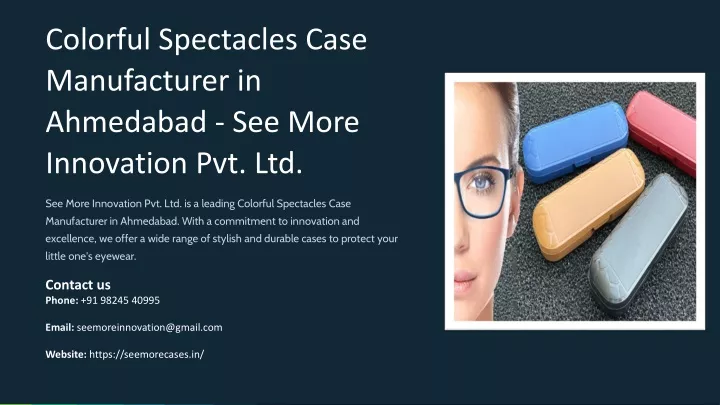 colorful spectacles case manufacturer