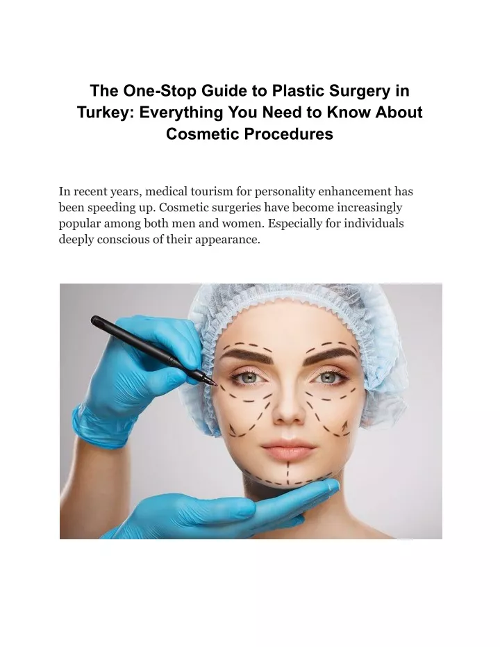 the one stop guide to plastic surgery in turkey