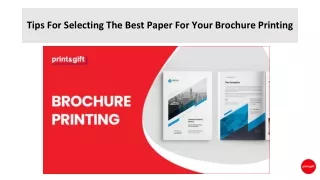 Tips For Selecting The Best Paper For Your Brochure Printing
