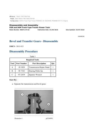 Caterpillar Cat D6N TRACK-TYPE TRACTOR (Prefix P5S) Service Repair Manual Instant Download