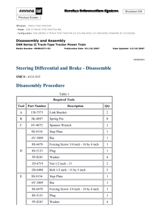 Caterpillar Cat D6R II TRACK-TYPE TRACTOR (Prefix BNL) Service Repair Manual Instant Download