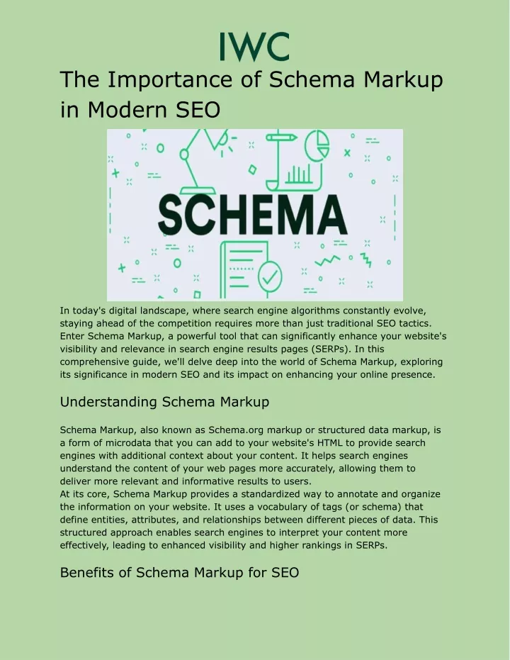 the importance of schema markup in modern seo