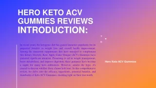 Hero Keto ACV Gummies Reviews (New Updated in 2024)