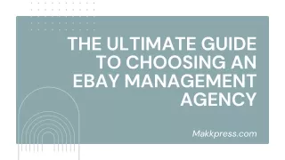 The Ultimate Guide to Choosing an eBay Management Agency