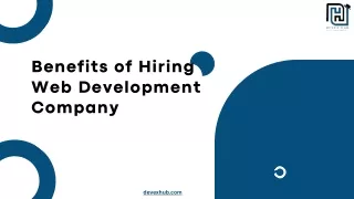 benefits of hiring web development company