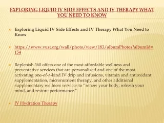 Exploring Liquid IV Side Effects and IV Therapy What You Need to Know