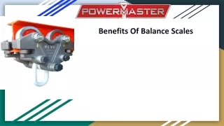 Benefits Of Balance Scales