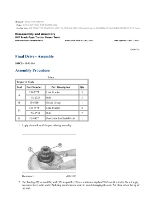 Caterpillar Cat D6T XL PAT TRACK-TYPE TRACTOR (Prefix WES) Service Repair Manual Instant Download