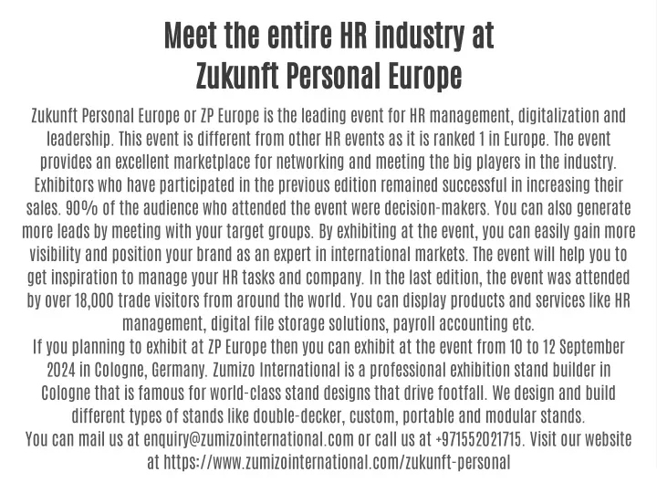 meet the entire hr industry at zukunft personal