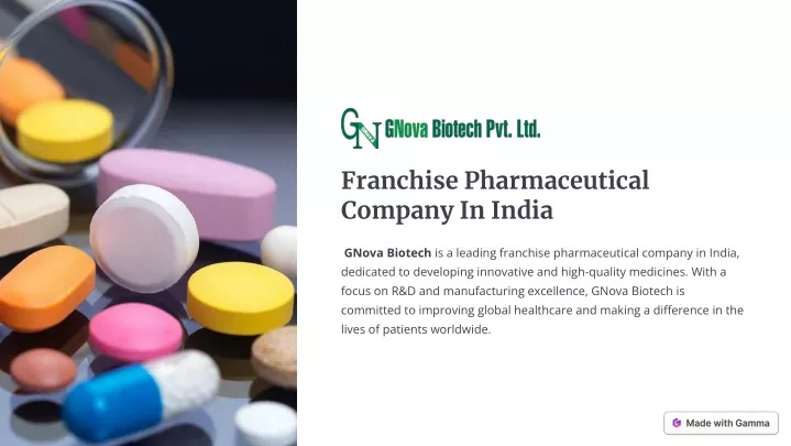 franchise pharmaceutical company in india