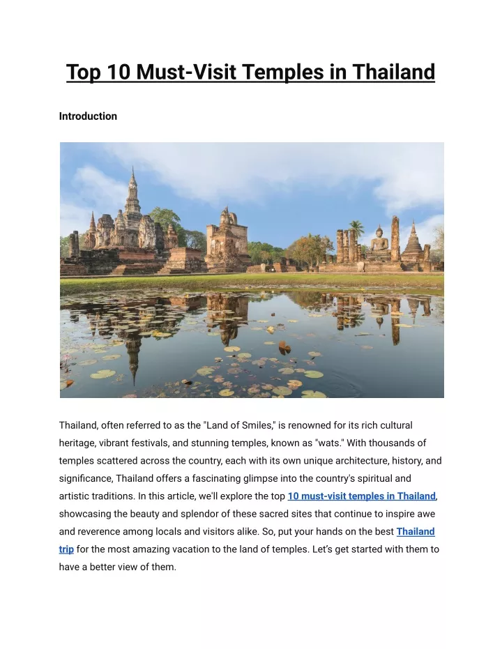 top 10 must visit temples in thailand