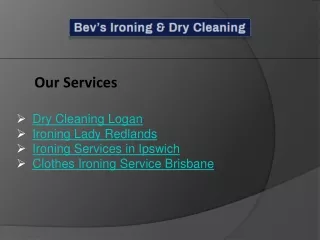 Clothes Ironing Service in Brisbane