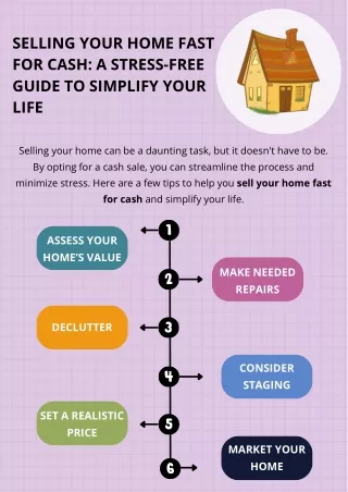 Selling Your Home Fast For Cash: A Stress-Free Guide To Simplify Your Life