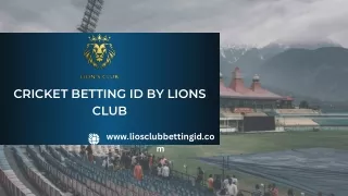 Cricket betting id by Lions Club