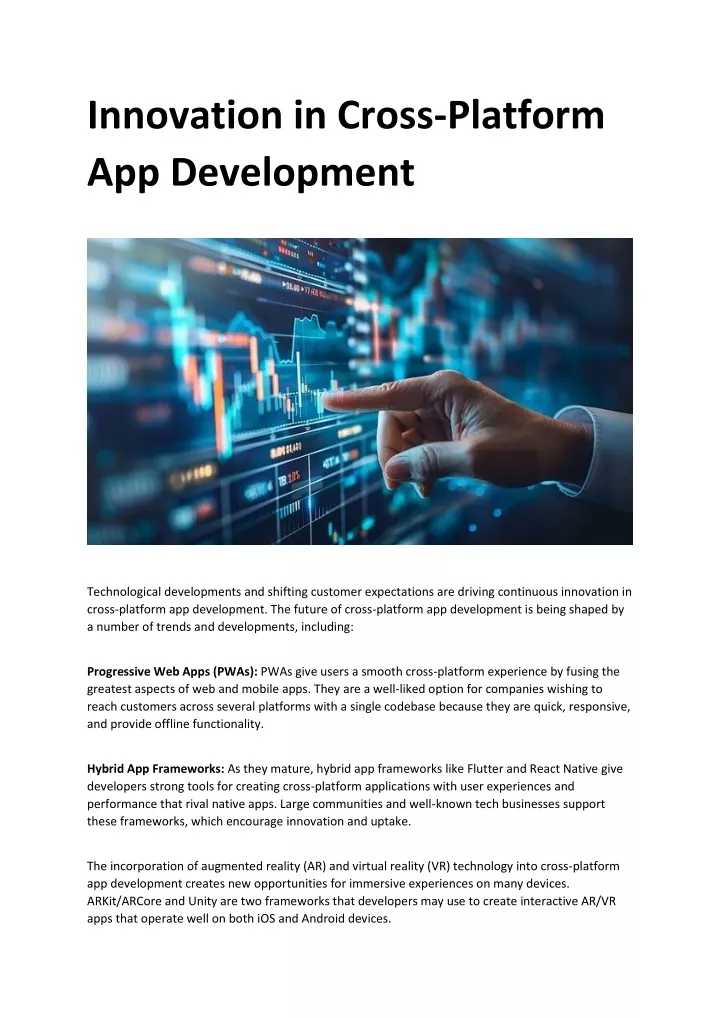 innovation in cross platform app development