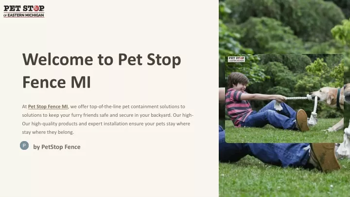 welcome to pet stop fence mi