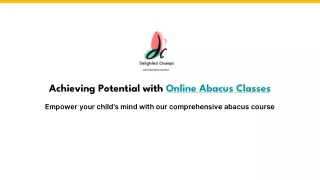 Online Abacus Classes