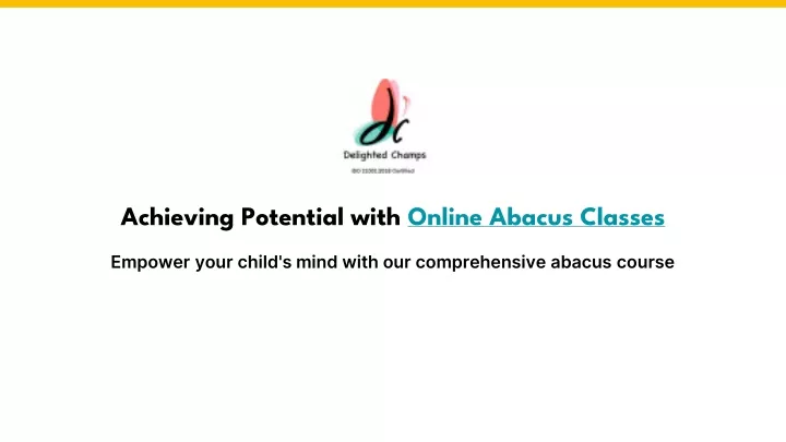 achieving potential with online abacus classes