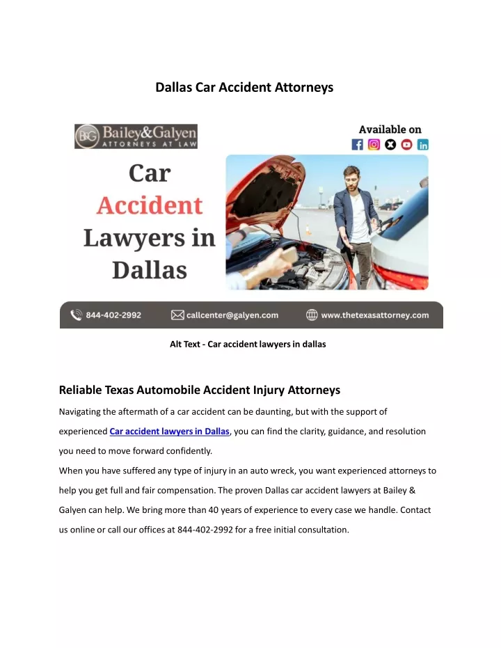 dallas car accident attorneys