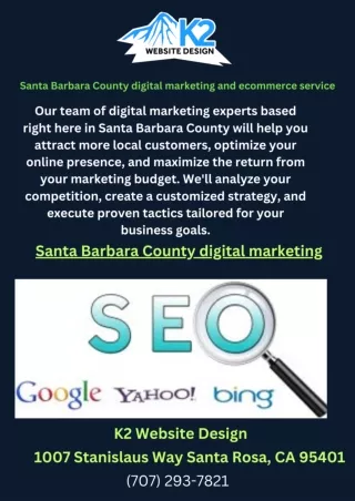 Santa Barbara County digital marketing and ecommerce service