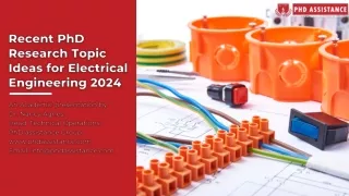 Recent PhD Research Topic Ideas for Electrical Engineering 2024