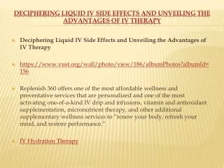 deciphering liquid iv side effects and unveiling the advantages of iv therapy