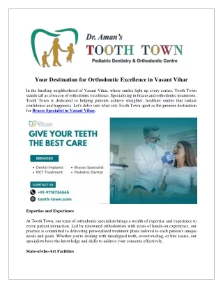 Your Destination for Orthodontic Excellence in Vasant Vihar